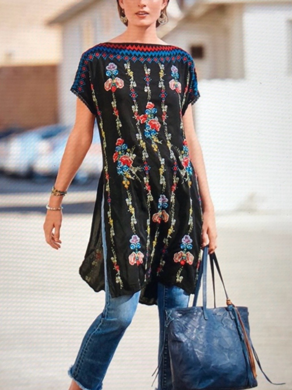 Johnny Was Embroidered Tunic - Picture 2 of 7